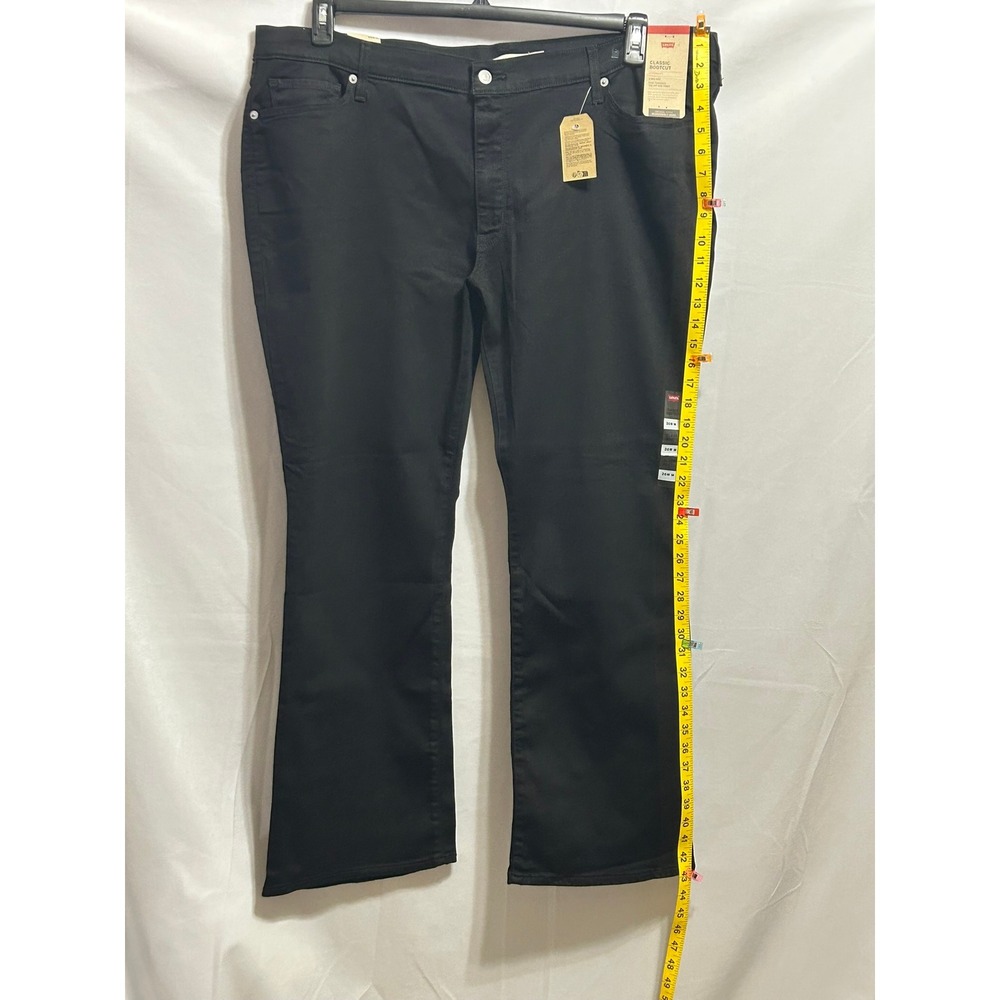NWT Levis Womens Classic Bootcut Jeans Black Hypersoft Mid Rise Plus Size 26W M - Picture 5 of 9